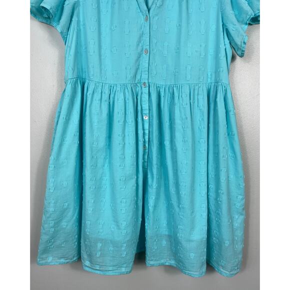 Sundance Sienna Breeze Dress Turquoise Large Boho Rodeo Casual Vacation - Picture 5 of 11